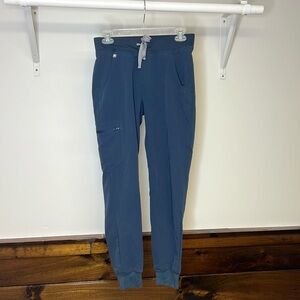 Figs Navy Blue Jogger‎ Style Scrub Pants- XS